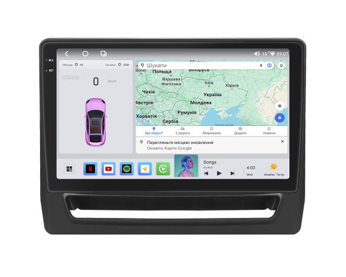 Штатная магнитола Lesko для Mitsubishi Outlander Sport I Рестайлинг 3 2020-н.в. экран 10" 4/64 QLED CarPlay 4G Wi-Fi GPS 360 Prime