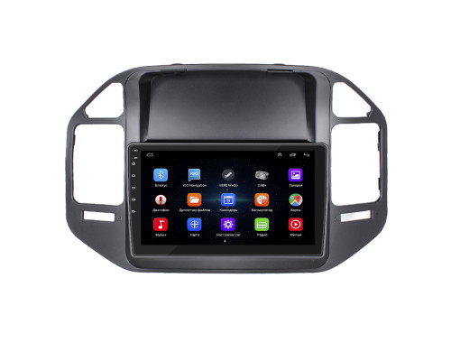 Штатная магнитола Lesko для Mitsubishi Pajero III 1999-2002 экран 9" 1/16Gb Wi-Fi GPS Base