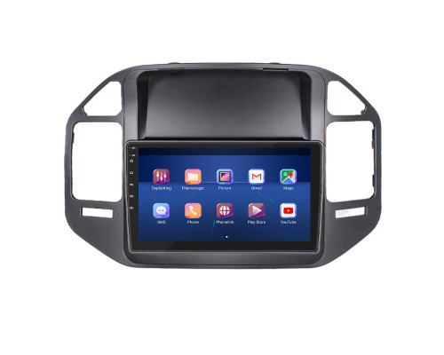 Штатная магнитола Lesko для Mitsubishi Pajero III 1999-2002 экран 9" 4/64Gb 4G Wi-Fi GPS Top