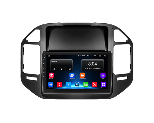 Штатная магнитола Lesko для Mitsubishi Pajero III Рестайлинг 2002-2006 экран 9" 2/32Gb Wi-Fi GPS Base