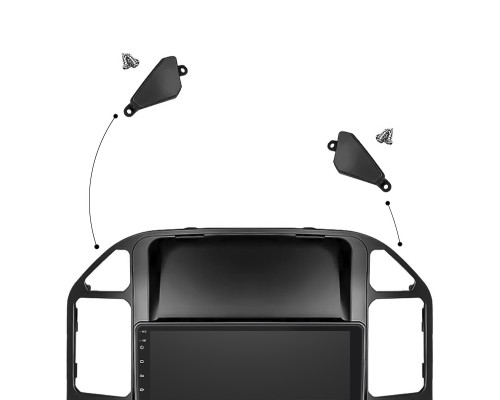 Штатная магнитола Lesko для Mitsubishi Pajero III Рестайлинг 2002-2006 экран 9" 2/32Gb Wi-Fi GPS Base