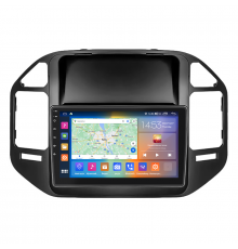 Штатная магнитола Lesko для Mitsubishi Pajero III Рестайлинг 2002-2006 экран 9" 4/64Gb 4G Wi-Fi GPS Top