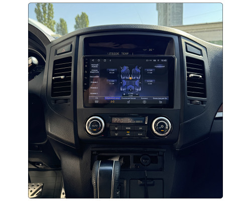 Штатная магнитола Lesko для Mitsubishi Pajero IV 2006-2011 экран 9" 1/16Gb Wi-Fi GPS Base