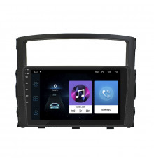 Штатная магнитола Lesko для Mitsubishi Pajero IV 2006-2011 экран 9" 2/32Gb Wi-Fi GPS Base