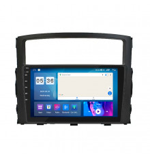 Штатная магнитола Lesko для Mitsubishi Pajero IV 2006-2011 экран 9" 4/64Gb CarPlay 4G Wi-Fi GPS Prime