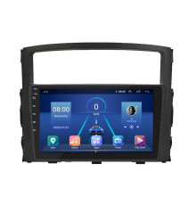 Штатная магнитола Lesko для Mitsubishi Pajero IV 2006-2011 экран 9" 2/32Gb 4G Wi-Fi GPS Top