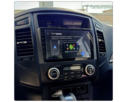 Штатная магнитола Lesko для Mitsubishi Pajero IV 2006-2011 экран 9" 4/64Gb 4G Wi-Fi GPS Top