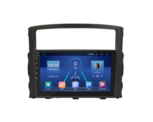 Штатная магнитола Lesko для Mitsubishi Pajero IV Рестайлинг 1 2011-2014 экран 9" 2/32Gb 4G Wi-Fi GPS Top