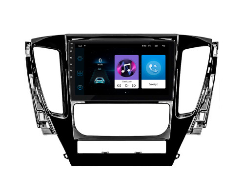 Штатная магнитола Lesko для Mitsubishi Pajero Sport III 2015-2021 экран 9" 1/16Gb Wi-Fi GPS Base