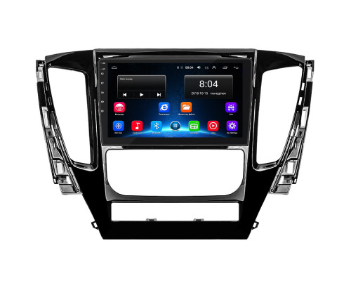 Штатная магнитола Lesko для Mitsubishi Pajero Sport III 2015-2021 экран 9" 2/32Gb Wi-Fi GPS Base