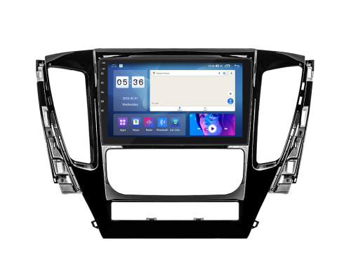 Штатная магнитола Lesko для Mitsubishi Pajero Sport III 2015-2021 экран 9" 2/32Gb CarPlay 4G Wi-Fi GPS Prime