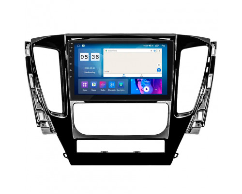 Штатная магнитола Lesko для Mitsubishi Pajero Sport III 2015-2021 экран 9" 4/64Gb CarPlay 4G Wi-Fi GPS Prime