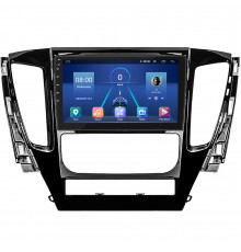 Штатная магнитола Lesko для Mitsubishi Pajero Sport III 2015-2021 экран 9" 2/32Gb 4G Wi-Fi GPS Top
