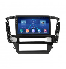 Штатная магнитола Lesko для Mitsubishi Pajero Sport III Рестайлинг 2019-н.в. экран 10" 4/32Gb 4G Wi-Fi GPS Top
