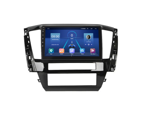 Штатная магнитола Lesko для Mitsubishi Pajero Sport III Рестайлинг 2019-н.в. экран 10" 6/128Gb 4G Wi-Fi GPS Top