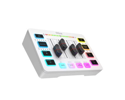 Ігровий аудіомікшер Fifine SC3 white