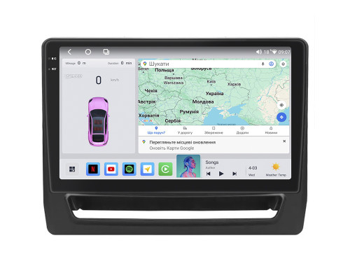 Штатная магнитола Lesko для Mitsubishi RVR III Рестайлинг 3 2019-н.в. экран 10" 4/64 QLED CarPlay 4G Wi-Fi GPS 360 Prime