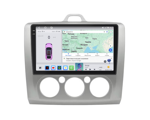 Штатная магнитола Lesko для Nissan Murano II (Z51) 2007-2010 экран 9" 4/64 QLED CarPlay 4G Wi-Fi GPS 360 Prime