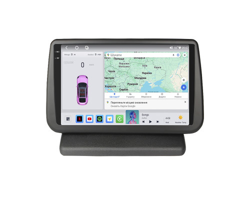 Штатная магнитола Lesko для Nissan Note I 2005-2008 экран 9" 4/64 QLED CarPlay 4G Wi-Fi GPS 360 Prime