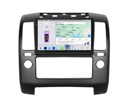 Штатная магнитола Lesko для Nissan Pathfinder III 2004-2010 экран 9" 4/64 QLED CarPlay 4G Wi-Fi GPS 360 Prime