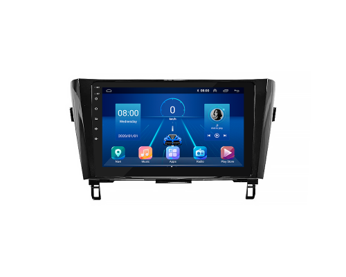 Штатная магнитола Lesko для Nissan Rogue II 2013-2016 экран 10" 6/128Gb 4G Wi-Fi GPS Top