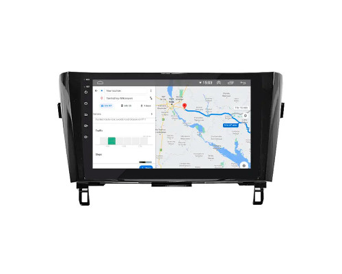 Штатная магнитола Lesko для Nissan Rogue II Рестайлинг 2016-2020 экран 10" 2/32Gb CarPlay 4G Wi-Fi GPS Prime