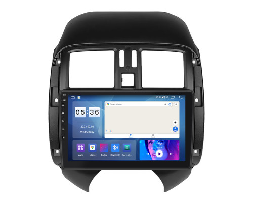 Штатная магнитола Lesko для Nissan Sunny N17 2012-2014 экран 9" 2/32Gb CarPlay 4G Wi-Fi GPS Prime