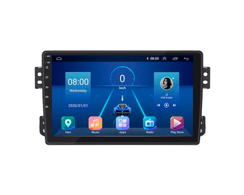 Штатная магнитола Lesko для Opel Agila B 2008-2014 экран 9" 6/128Gb 4G Wi-Fi GPS Top