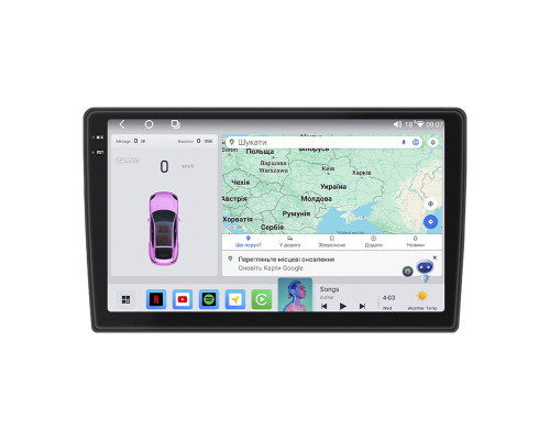 Штатная магнитола Lesko для Opel Astra H 2004-2007 экран 9" 4/64 QLED CarPlay 4G Wi-Fi GPS 360 Prime