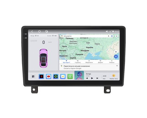Штатная магнитола Lesko для Opel Astra H Рестайлинг 2006-2014 экран 9" 4/64 QLED CarPlay 4G Wi-Fi GPS 360 Prime
