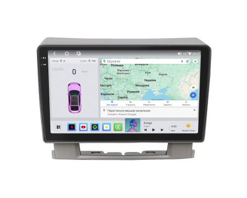 Штатная магнитола Lesko для Opel Astra J 2009-2012 экран 9" 4/64 QLED CarPlay 4G Wi-Fi GPS 360 Prime
