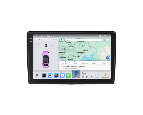Штатная магнитола Lesko для Opel Corsa D Рестайлинг II 2011-2014 экран 9" 4/64 QLED CarPlay 4G Wi-Fi GPS 360 Prime