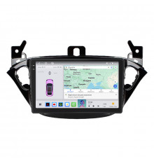 Штатная магнитола Lesko для Opel Corsa E 2014-2019 экран 9" 4/64 QLED CarPlay 4G Wi-Fi GPS 360 Prime