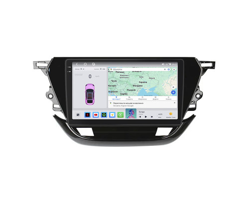 Штатная магнитола Lesko для Opel Corsa F 2019-н.в. экран 9" 4/64 QLED CarPlay 4G Wi-Fi GPS 360 Prime