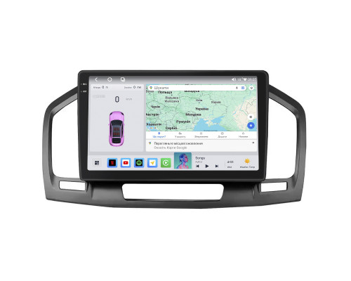 Штатная магнитола Lesko для Opel Insignia I 2008-2013 экран 9" 4/64 QLED CarPlay 4G Wi-Fi GPS 360 Prime