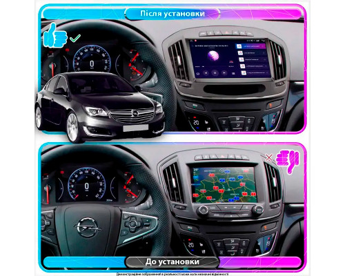 Штатная магнитола Lesko для Opel Insignia I Рестайлинг 2013-2017 экран 9" 2/32Gb Wi-Fi GPS Base