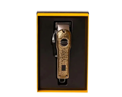 Машинка для стрижки Sokany акумуляторна з 4 насадками та USB золото SK-LF-9976
