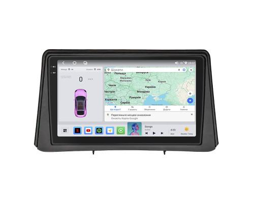 Штатная магнитола Lesko для Opel Mokka I 2012-2016 экран 9" 4/64 QLED CarPlay 4G Wi-Fi GPS 360 Prime