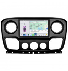 Штатная магнитола Lesko для Opel Movano B 2010-2019 экран 10" 4/64 QLED CarPlay 4G Wi-Fi GPS 360 Prime