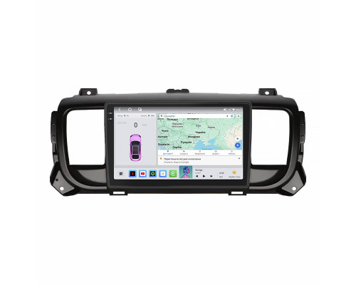 Штатная магнитола Lesko для Opel Vivaro C 2019-н.в. экран 9" 4/64 QLED CarPlay 4G Wi-Fi GPS 360 Prime