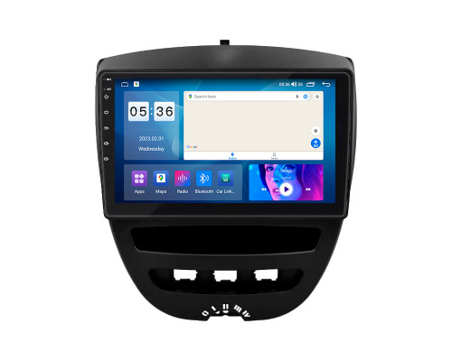 Штатная магнитола Lesko для Peugeot 107 I 2005-2009 экран 10" 4/64Gb CarPlay 4G Wi-Fi GPS Prime