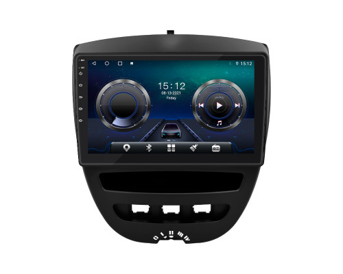 Штатная магнитола Lesko для Peugeot 107 I 2005-2009 экран 10" 4/32Gb 4G Wi-Fi GPS Top