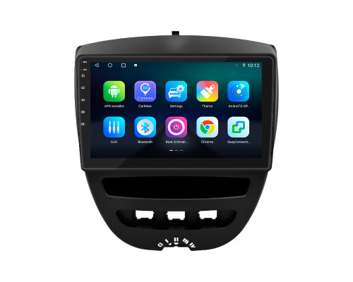 Штатная магнитола Lesko для Peugeot 107 I 2005-2009 экран 10" 4/32Gb 4G Wi-Fi GPS Top