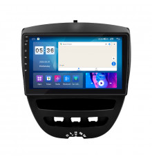 Штатная магнитола Lesko для Peugeot 107 I Рестайлинг 2009-2012 экран 10" 2/32Gb CarPlay 4G Wi-Fi GPS Prime