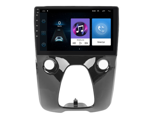 Штатная магнитола Lesko для Peugeot 108  2014-2021 экран 10" 1/16Gb Wi-Fi GPS Base