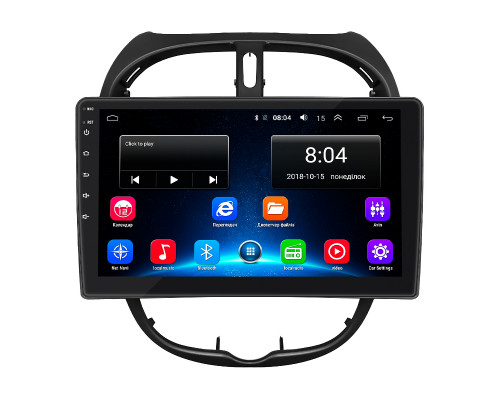 Штатная магнитола Lesko для Peugeot 206  1998-2012 экран 9" 2/32Gb Wi-Fi GPS Base