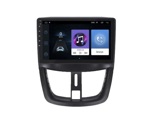 Штатная магнитола Lesko для Peugeot 207 I 2006-2009 с экраном 9", Wi-Fi и GPS