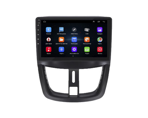 Штатная магнитола Lesko для Peugeot 207 I 2006-2009 с экраном 9", Wi-Fi и GPS
