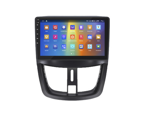 Штатная магнитола Lesko для Peugeot 207 I 2006-2009 экран 9" 4/64Gb CarPlay 4G Wi-Fi GPS Prime