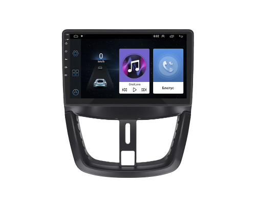 Штатная магнитола Lesko для Peugeot 207 I Рестайлинг 2009-2015 с экраном 9", Wi-Fi и GPS